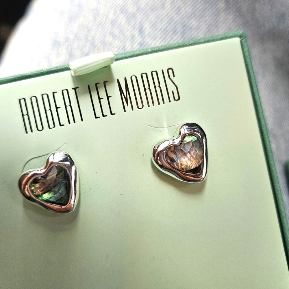Robert Lee Morris Heart Earrings
